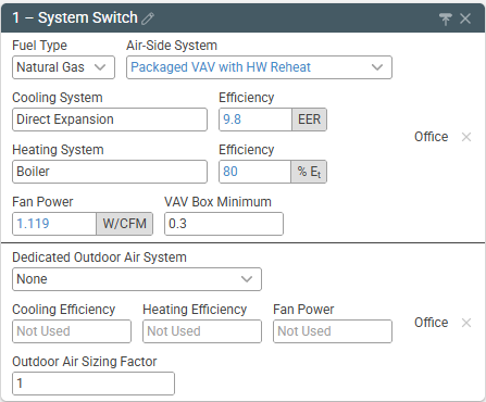 System Switch example